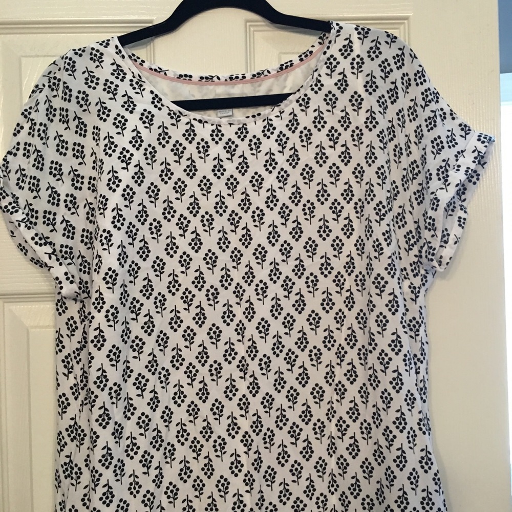Boden Black and White Dress